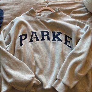 Parke Varsity mock neck sweatshirt